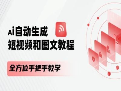AI自动生成短视频和图文课程，全方位手把手教学-众合网