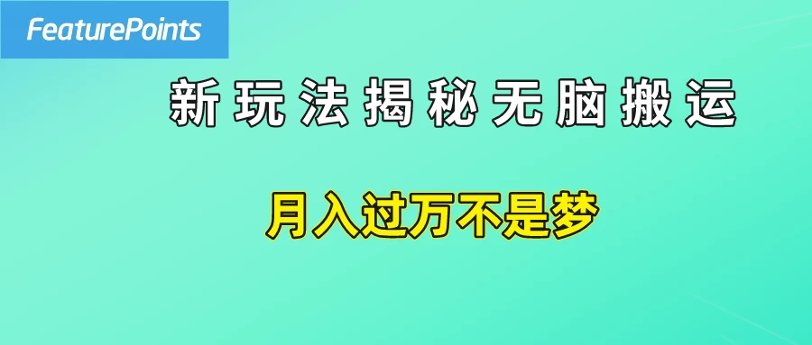 简单操作，每天50美元收入，搬运就是赚钱的秘诀！-众合网