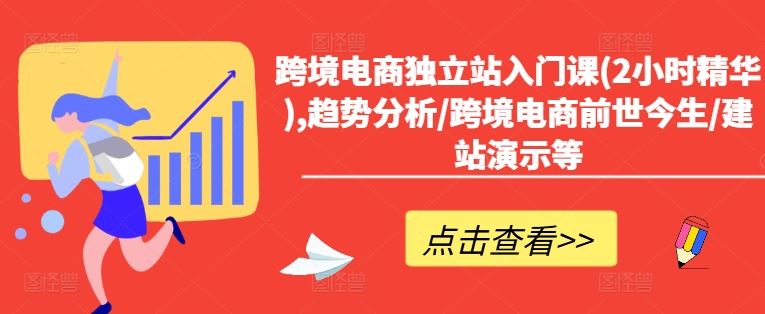 跨境电商独立站入门课(2小时精华),趋势分析/跨境电商前世今生/建站演示等-众合网