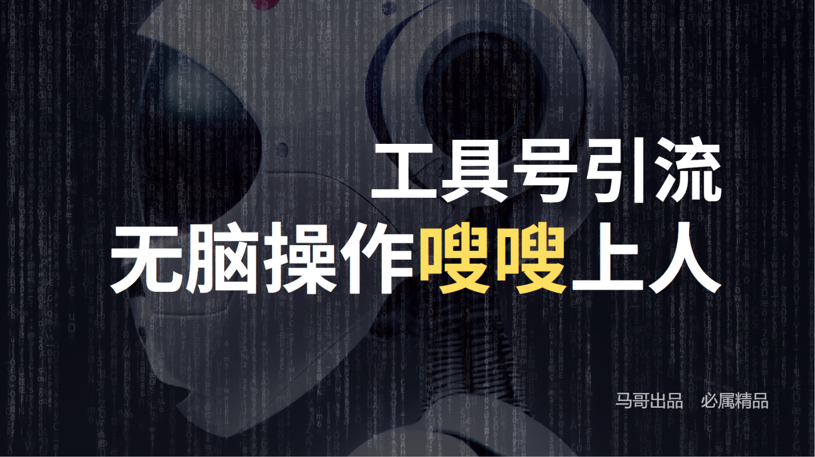 工具号高效引流法，嗖嗖上人，日引1000+，直接搬运，无脑操作-众合网