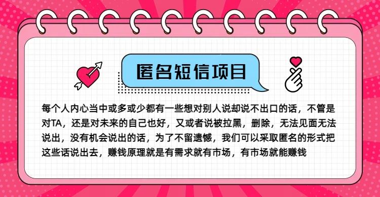 冷门小众赚钱项目，匿名短信，玩转信息差，月入五位数【揭秘】-众合网