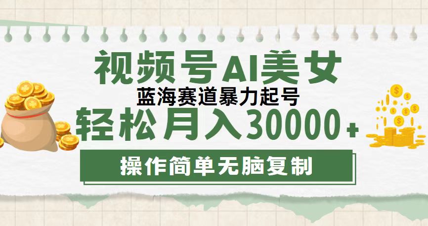 （12087期）视频号AI美女跳舞，轻松月入30000+，蓝海赛道，流量池巨大，起号猛，无…-众合网