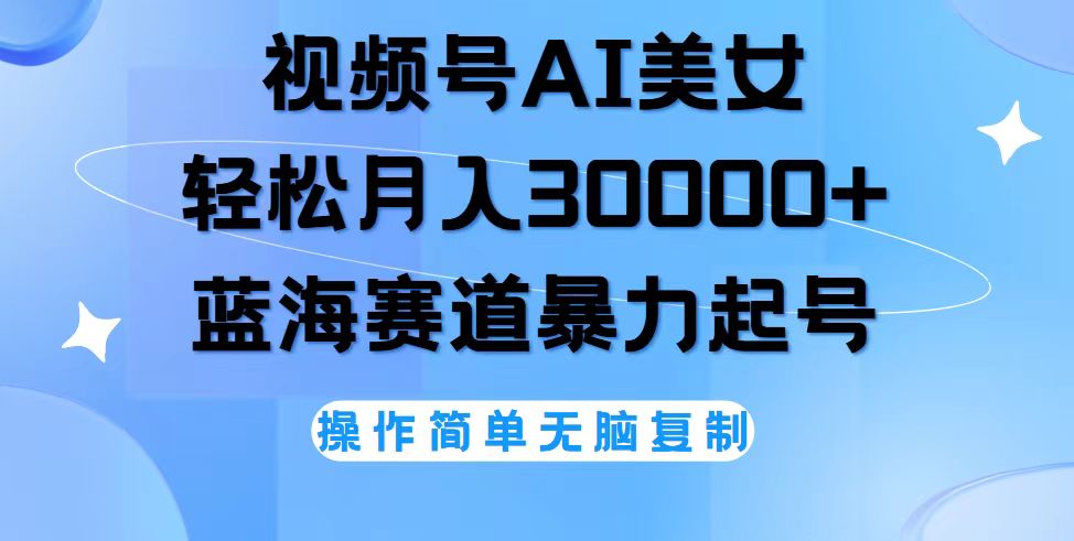 （12125期）视频号AI美女跳舞，轻松月入30000+，蓝海赛道，流量池巨大，起号猛，无…-众合网