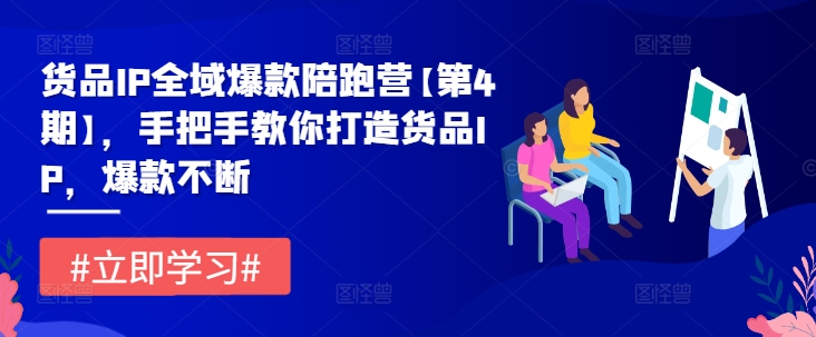 货品IP全域爆款陪跑营【第4期】，手把手教你打造货品IP，爆款不断-众合网