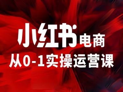 小红书电商从0-1实操运营课，让你从小白到精英-众合网