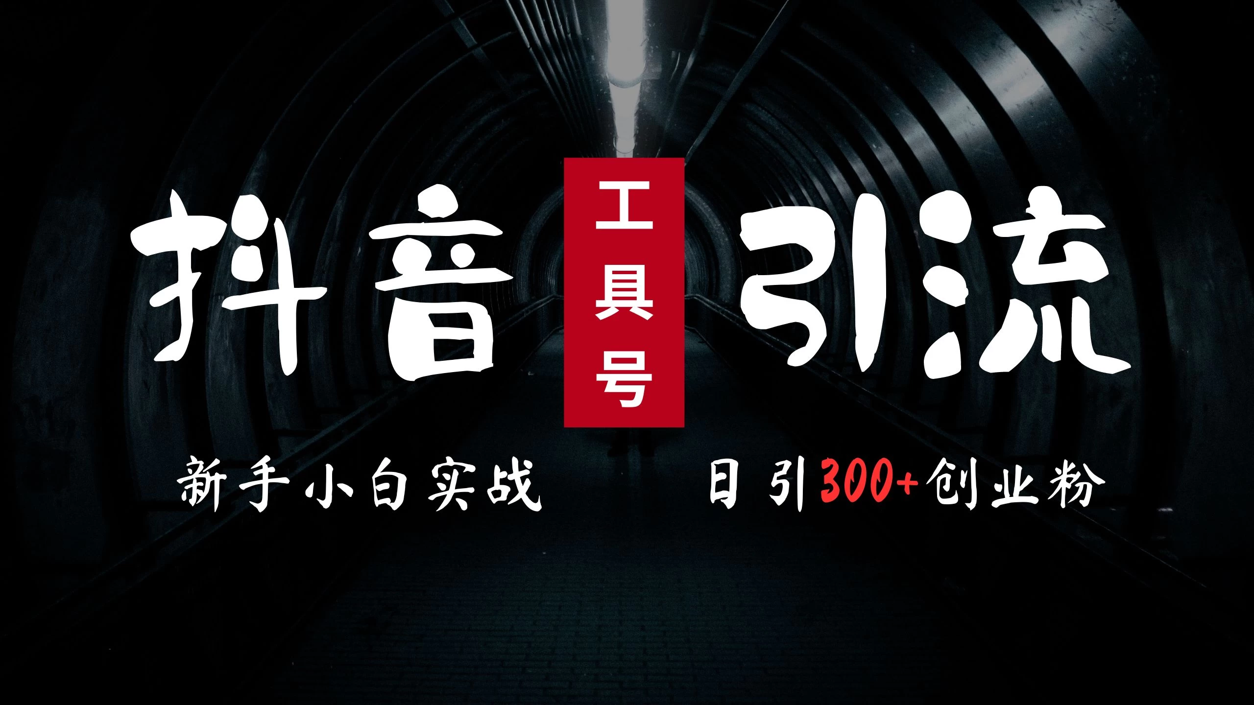 2024最新抖音工具号引流玩法，高效日引300+创业粉，当天变现5000+，小白也可成为实战高手-众合网