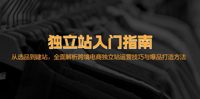 （12882期）独立站入门指南：从选品到建站，全面解析跨境电商独立站运营技巧与爆品…-众合网