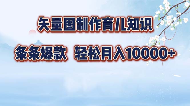 （12902期）矢量图制作育儿知识，条条爆款，月入10000+-众合网